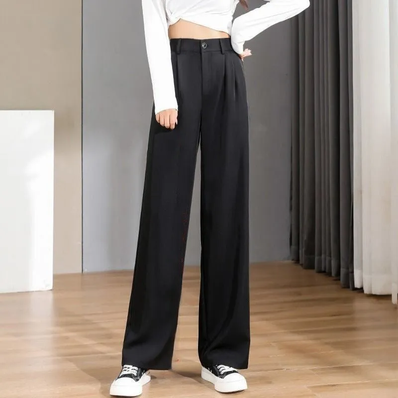 Baggy Office Wear Straight Pants