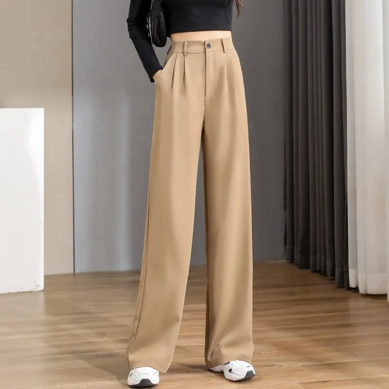 Baggy Office Wear Straight Pants