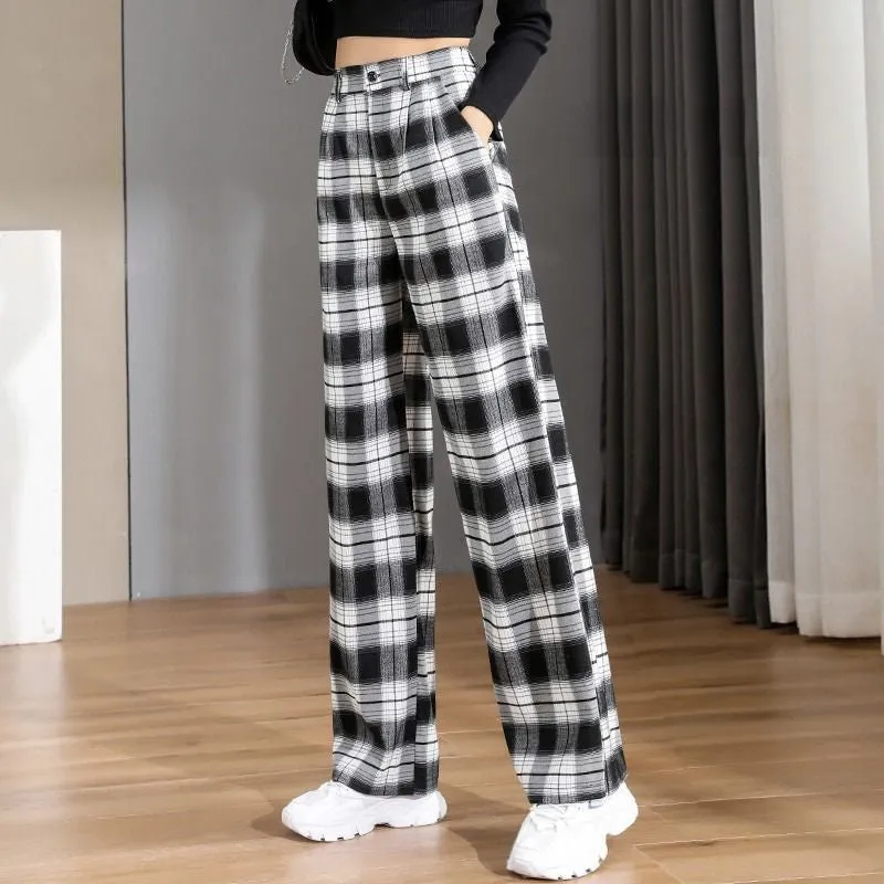 Baggy Office Wear Straight Pants