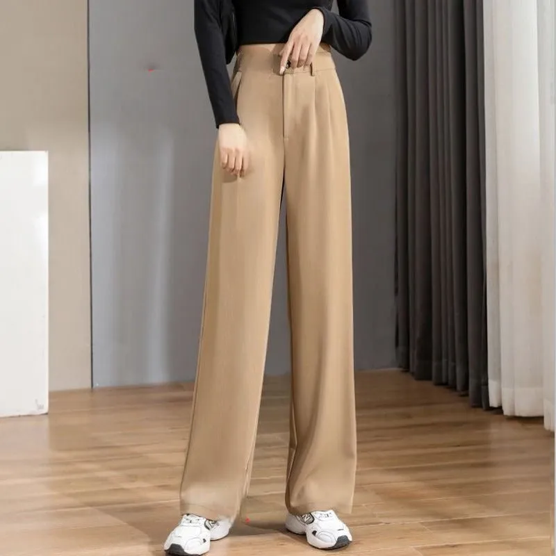 Baggy Office Wear Straight Pants