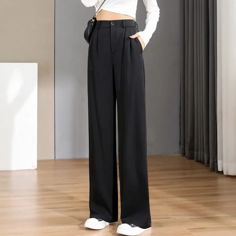 Baggy Office Wear Straight Pants