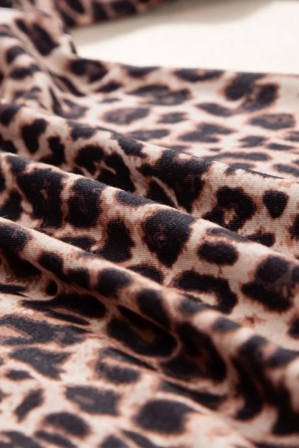 Boho Hawaiian Wide Leg Pants Leopard Pattern for Women