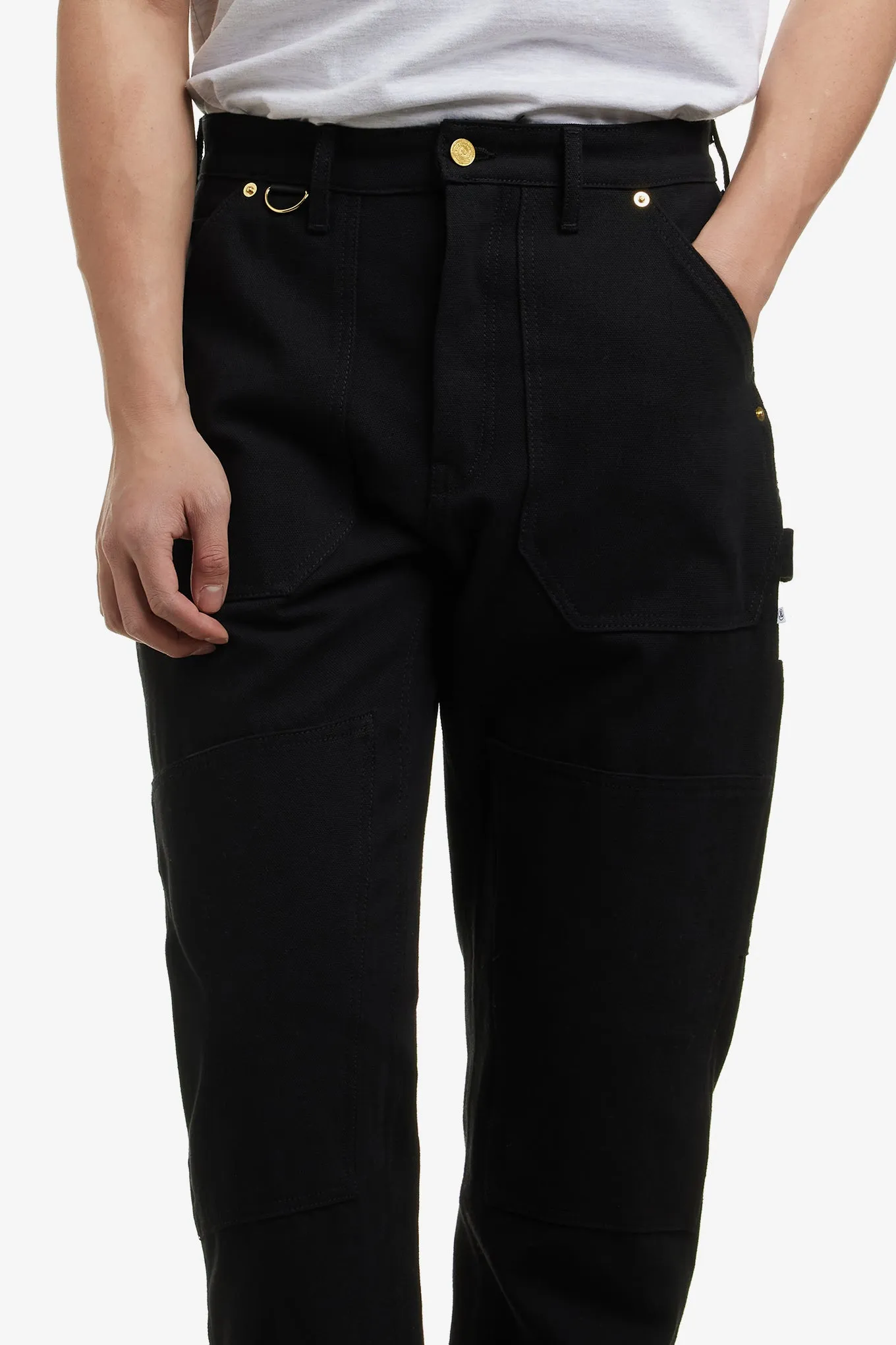 BONDAGE WORKPANTS WITH BRASS HARDWARE