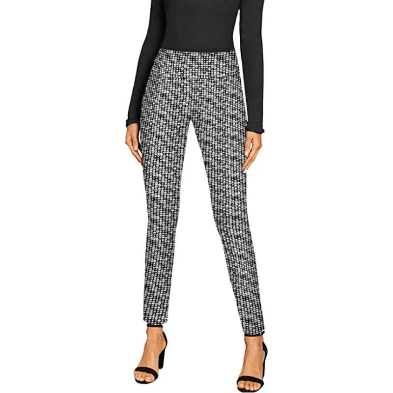 Classic Pull-On Skinny Leggings Regular Fit With Print For Women