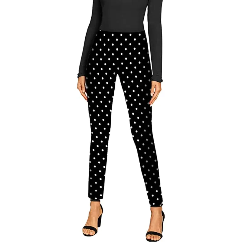 Classic Pull-On Skinny Leggings Regular Fit With Print For Women