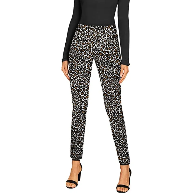 Classic Pull-On Skinny Leggings Regular Fit With Print For Women