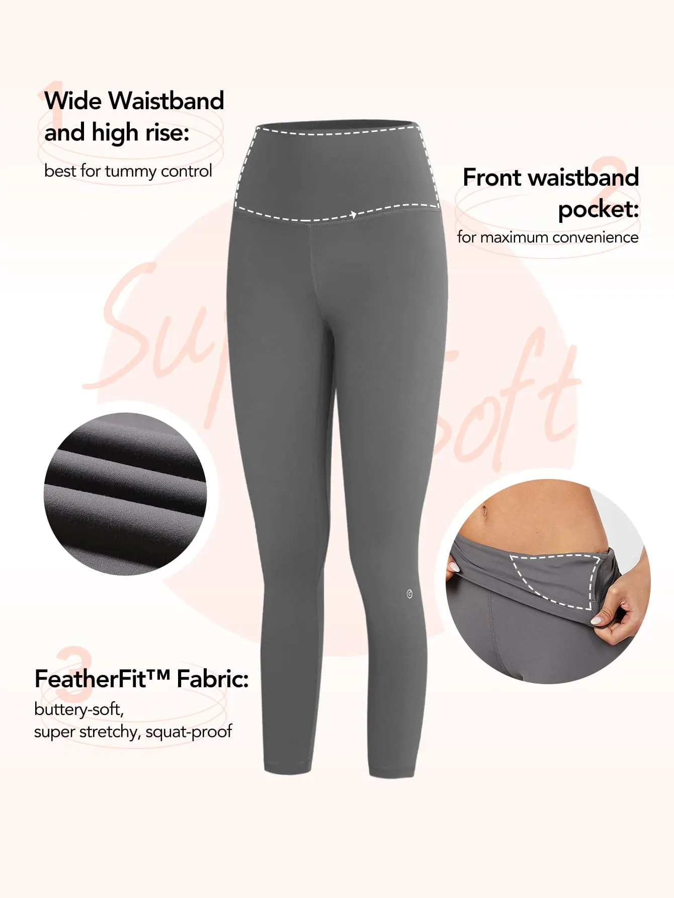 Solid Color Comfortable Fit Sports Leggings