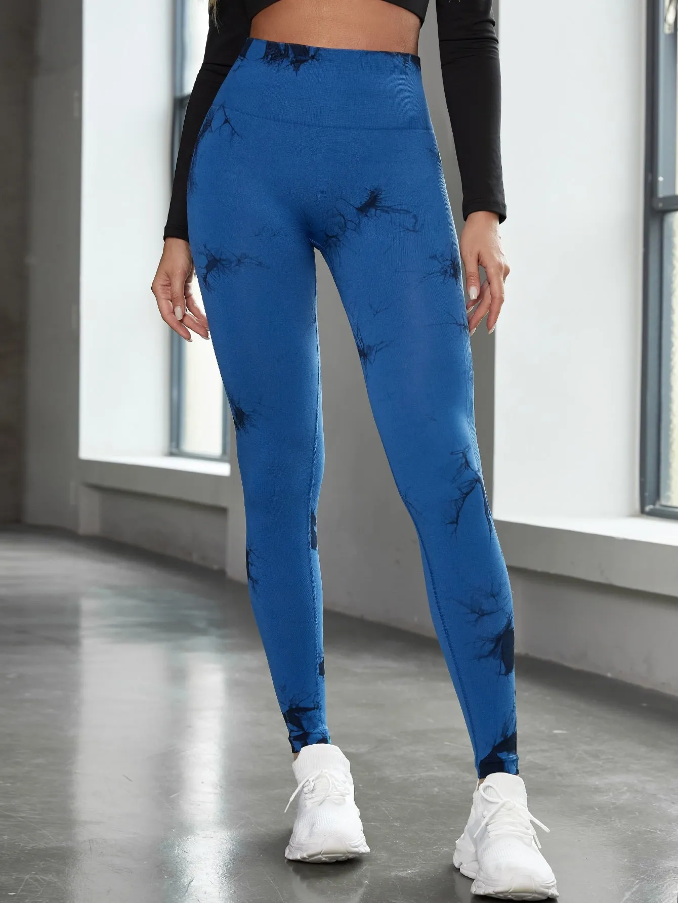 Tie Dye Wide Band Waist Leggings