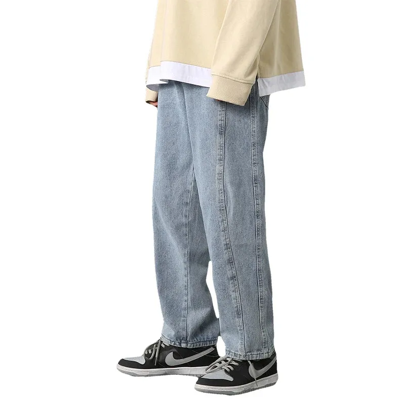 Wiaofellas  -  Men's Loose Jeans  Autumn New Style Men's Baggy Straight Wide Leg Pants Women's Casual Pants Traf Jeans  Broek Mannen Jeans