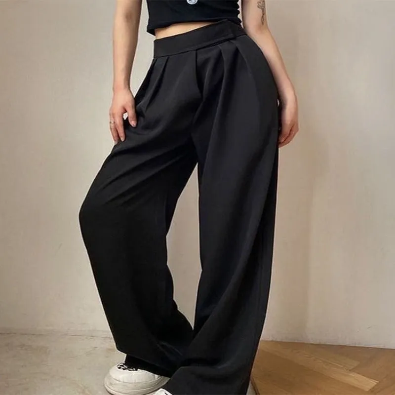 Women Wide Leg Classic Suit Pants