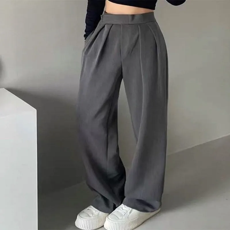 Women Wide Leg Classic Suit Pants
