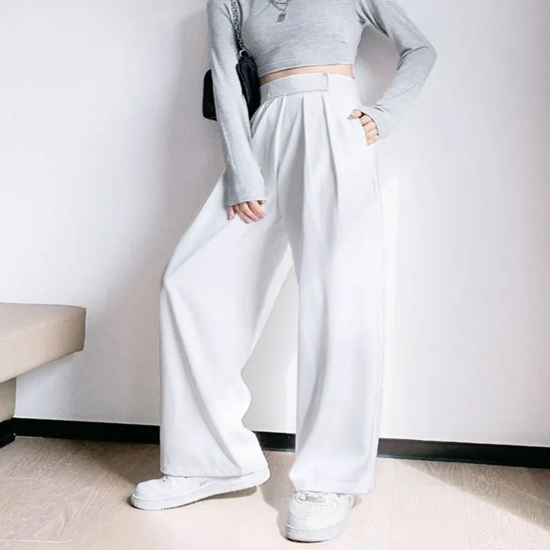 Women Wide Leg Classic Suit Pants