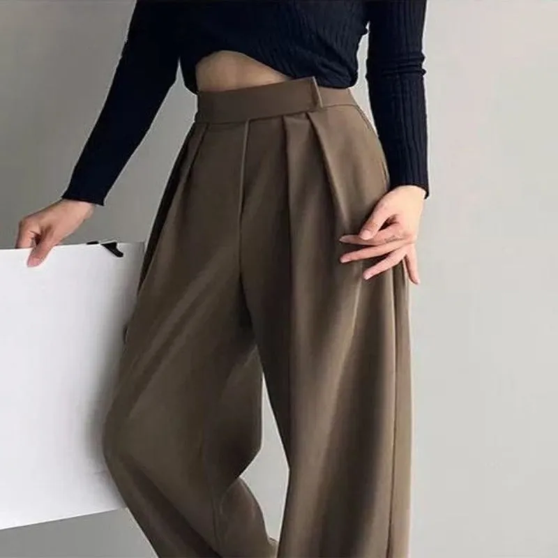 Women Wide Leg Classic Suit Pants