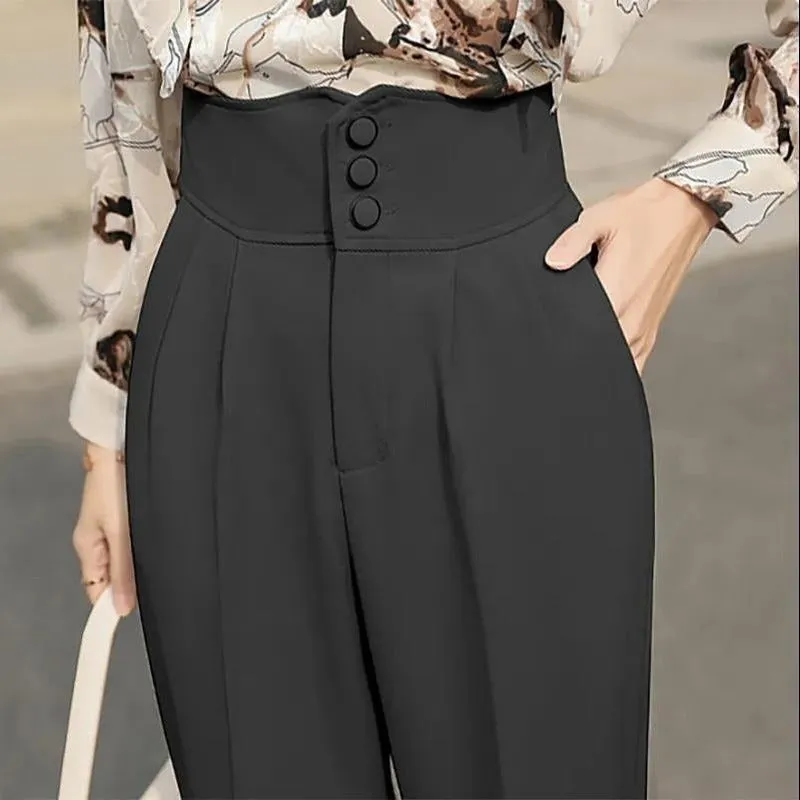 Women's Summer Casual Cropped Suit Pants