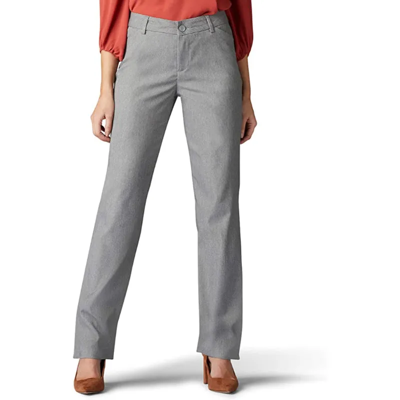 Women's Wrinkle-Free Relaxed Fit Straight Leg Pant