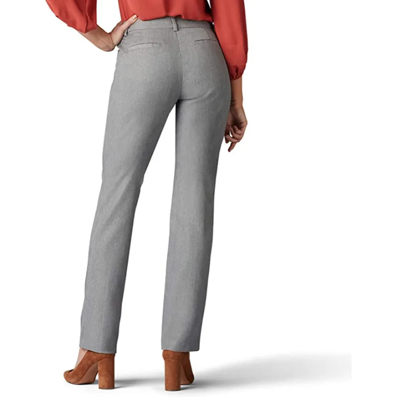 Women's Wrinkle-Free Relaxed Fit Straight Leg Pant